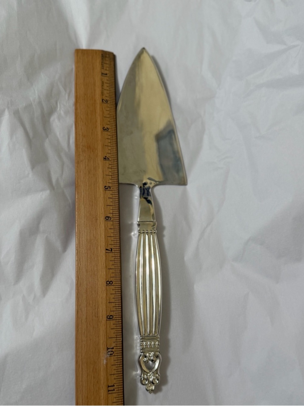 WALLACE Silver Cake Server - Picture 3 of 12